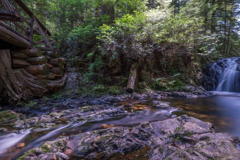 Rolley Lake falls, Mission, British Columbia, Canada.